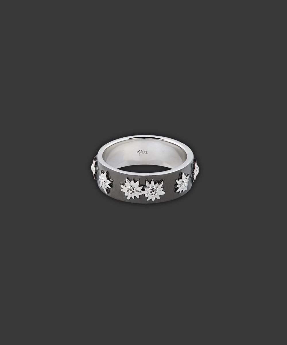 Silber Ring mit Edelweiss  R8001