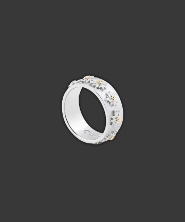Ring mit Bicolor Edelweiss RG8000
