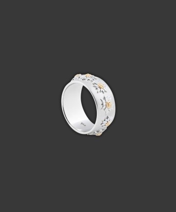 Ring mit Bicolor Edelweiss  RG8002