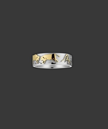Ring mit Edelweiss, Matterhorn, Kühen RG7012