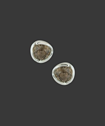 Ohrstecker Rauchquarz-Rose SR-378