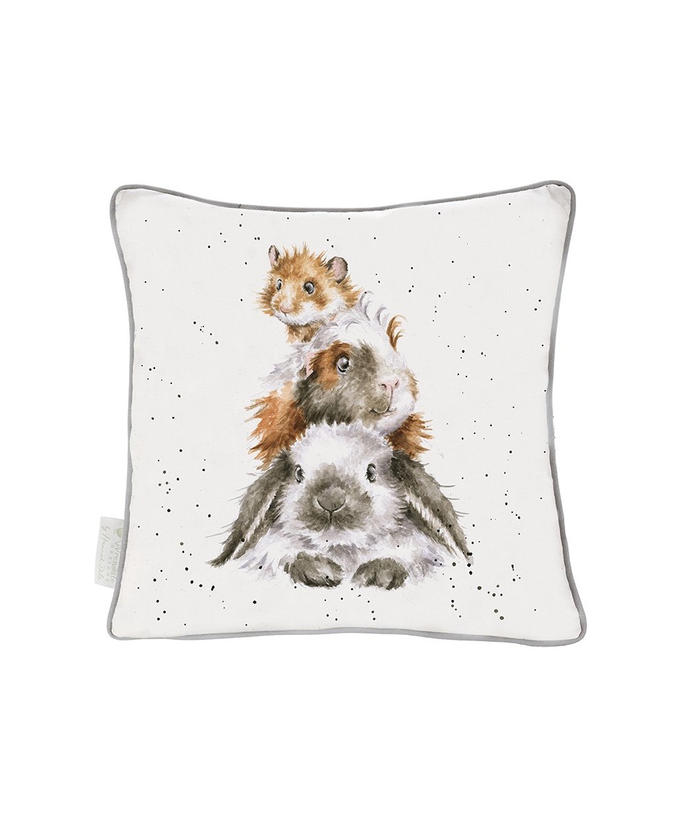 Wrendale Kissen Hamster Meerschweinchen und Hase